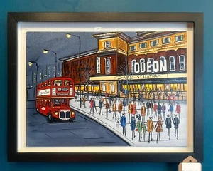 L S Lowry Inspired Painting of Streatham London - Picture 1 of 1