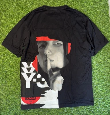 Y-3 Yohji Yamamoto x Adidas T-Shirt – Black Graphic Men’s Size Medium - Image 1 of 4