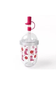 Target Bullseye's Boba Teebecher mit Deckel, Strohhalm und Stiefel Strohhalm Topper 14 oz - Bild 1 von 1