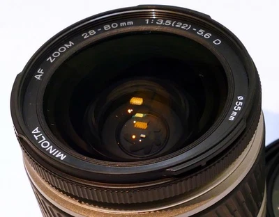 Minolta 28-80mm f3.5-5.6 D AF lens for SONY A mount a68 cameras - near mint - Image 1 of 4