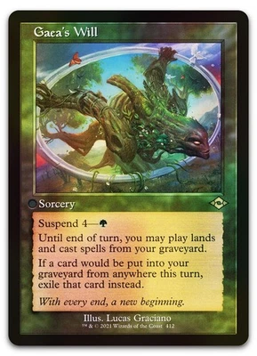 Gaea's Will (Retro Frame) (Foil Etched) #412 NM Modern Horizons 2 MH2 Magic MTG - Image 1 of 2
