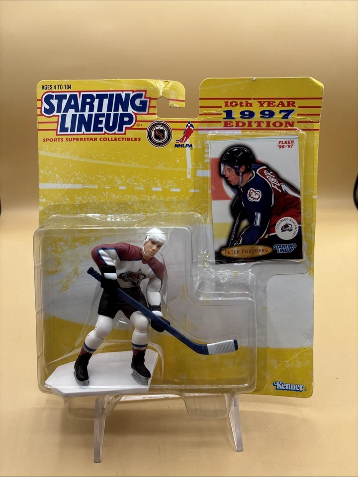 1997 Kenner Starting Lineup SLU Peter Forsberg Colorado Avalanche