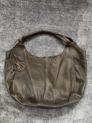 Bolso de Hombro Hobo Genuino Front Runner Carbón Grande Boho Foto 1 de 4