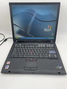 Vintage IBM Thinkpad T43 2669 15'' Laptop Intel Pentium CPU & Win XP Pro (SP3) - Picture 1 of 8