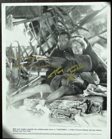 Candyman VIRGINIA MADSEN AND TONY TODD SIGNED 8X10 Photo Cover