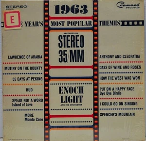1963 The Year's Most Popular Themes Enoch Light & His Orchestra Command RS854SD - Picture 1 of 7