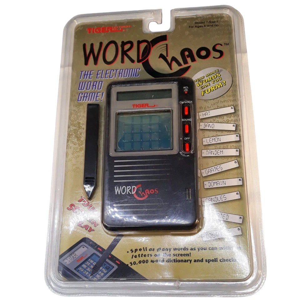 Tiger Electronics Word Chaos Handheld Electronic Game 1997 -