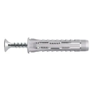 Diall Universal Grey Multi-Purpose Screw & Wall Plug (Dia)6mm (L)30mm Pack of 50 - Picture 1 of 1