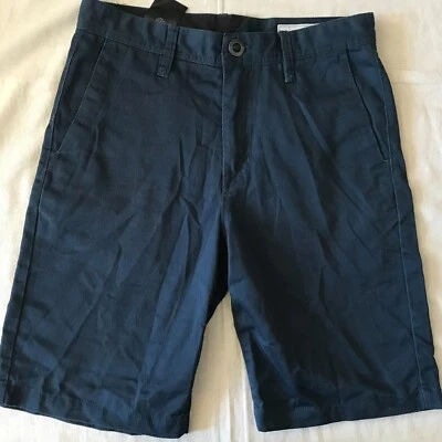 VOLCOM  MEN'S FRICKIN CHINO SHOTS BERMUDA SZ 28''  NAVY BLUE - Image 1 of 4