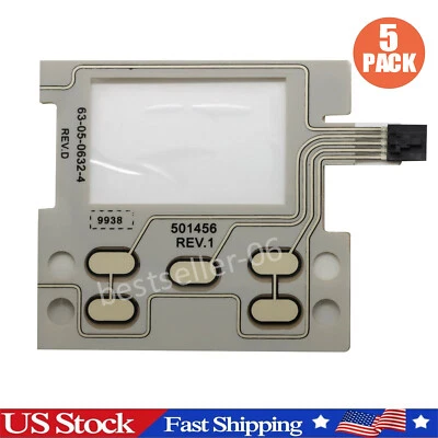Paquete de 5 paneles táctiles con interruptor de membrana para secadora Huebsch SQ # D501456 M414049 M414050 Foto 1 de 4