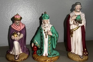 Vintage Weihnachtskrippe Drei Weise Männer/3 Könige aus Holland Formen 6,5"-8" Gr8 - Bild 1 von 6