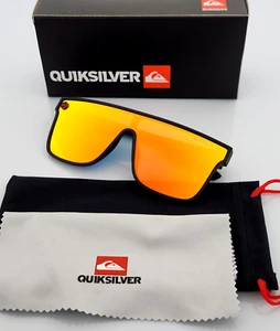 Gafas de sol Quiksilver SciFi Shield marco negro flash naranja lente espejo NUEVO - Imagen 1 de 13