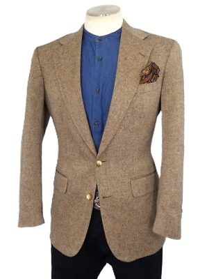 Polo Ralph Lauren Birdseye Sport Coat Woven Tweed Jacket Men's Size Large - Image 1 of 4