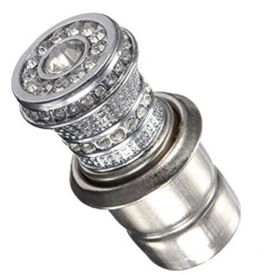Crystal Bling Rhinestone Car Cigarette Lighter 12V Car Charger Decor Accessory - Image 1 of 4