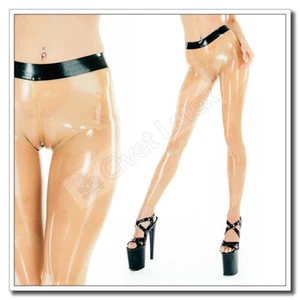 Latex Leggings Wide Trim Cameltoe-Effect Transparent Color Customized 0.4mm F6 - Picture 1 of 6