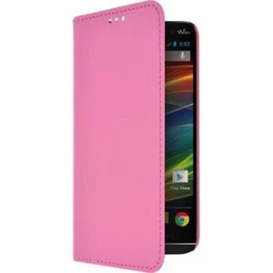 ETUI FOLIO A RABAT WIKO SLIDE ROSE ECO-CUIR (PU) - Photo 1 sur 1