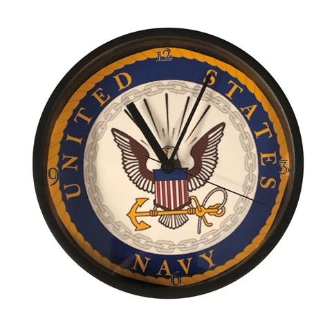 Navy Veteran 9" Wall Clock Cover