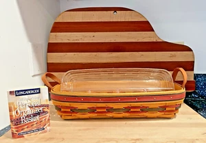 Longaberger 97 Father’s Day Personal Organizer Basket w/Div Protector & Card🇺🇸 - Picture 1 of 4
