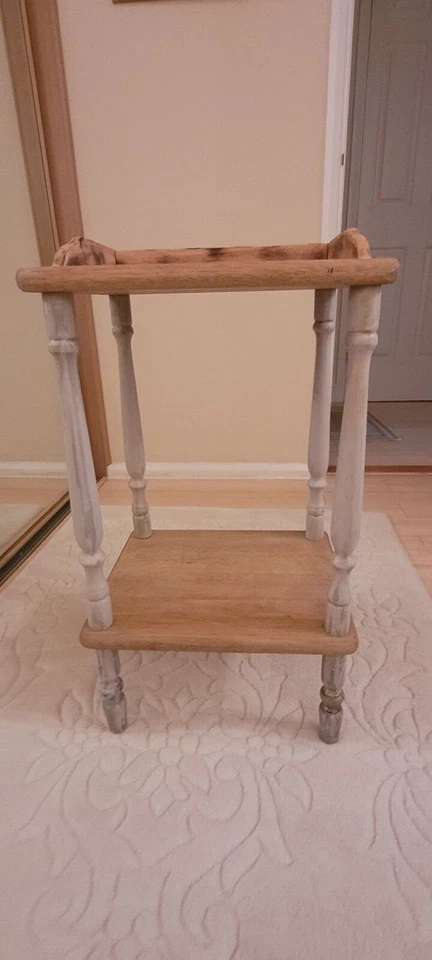 vintage Bedside Table coffee table side Shabby Chic Retro Solid wood Antique  - Image 1 of 4