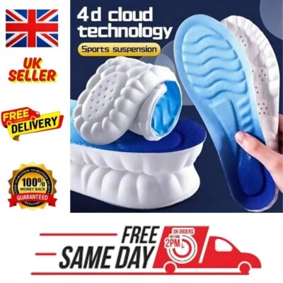 SELLERTREE 4D Memory Foam Orthopädische Schuheinlagen Pad für Frauen Herren Komfort Fuß Füße🦶