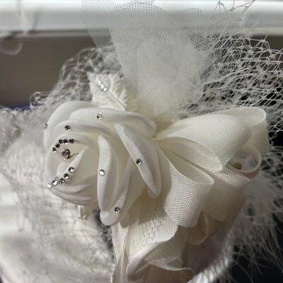 Pieza de pelo de novia de etiqueta privada de G. # 4 rosas clip y red Foto 1 de 4