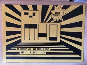 THE WHO /JAN DUKES DE GRAY - UNION SOCIALS CONCERT POSTER A3 THICK CARD - MINT - Picture 1 of 1