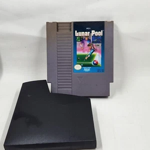 Lunar Pool Nintendo Entertainment System 1987 NES Authentic Cartridge /w Sleeve - Picture 1 of 3