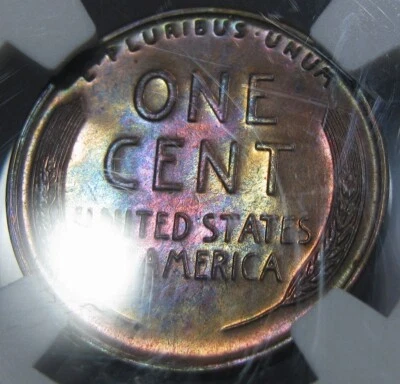 1950 1C NGC PF66BN PROOF LINCOLN CENT ~ AMAZING RAINBOW GEM!  VIDEO - Image 1 of 4