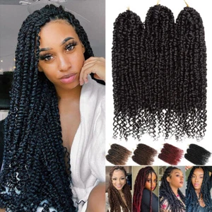 Pre-twisted Natural Passion Twist Crochet Braids Spring Twist Hair Extensions UK - Picture 1 of 17