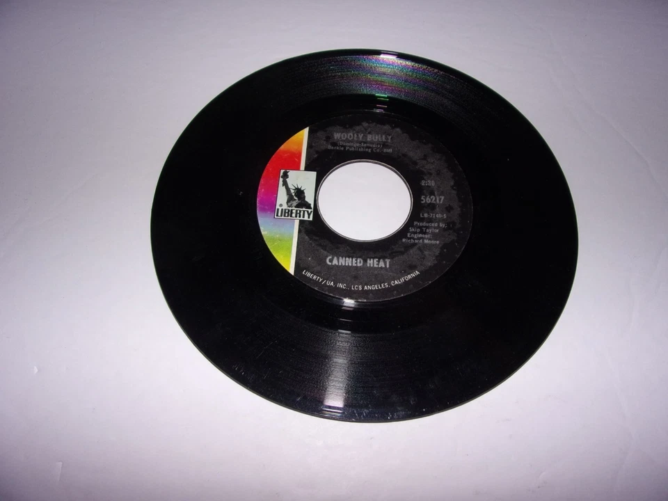 Canned Heat: Wooly Bully / My Time Ain't Long / 45 Rpm / 1971 / VG+ - Image 1 of 2