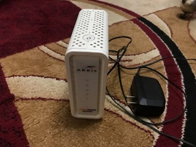 ARRIS SURFboard SBG6400 8x4 DOCSIS 3.0 Cable Modem / N300 Wi-Fi Router - Image 1 of 2