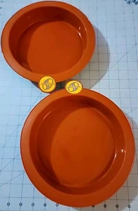 Smartware Brand: Set Of Two Round 8 Inch Silicon Pans, Pre-Owned With Free Ship - Picture 1 of 8