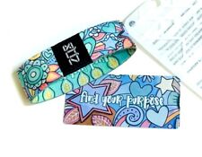 ZOX **FIND YOUR PURPOSE** Silver Strap Large NIP Wristband w/Card 