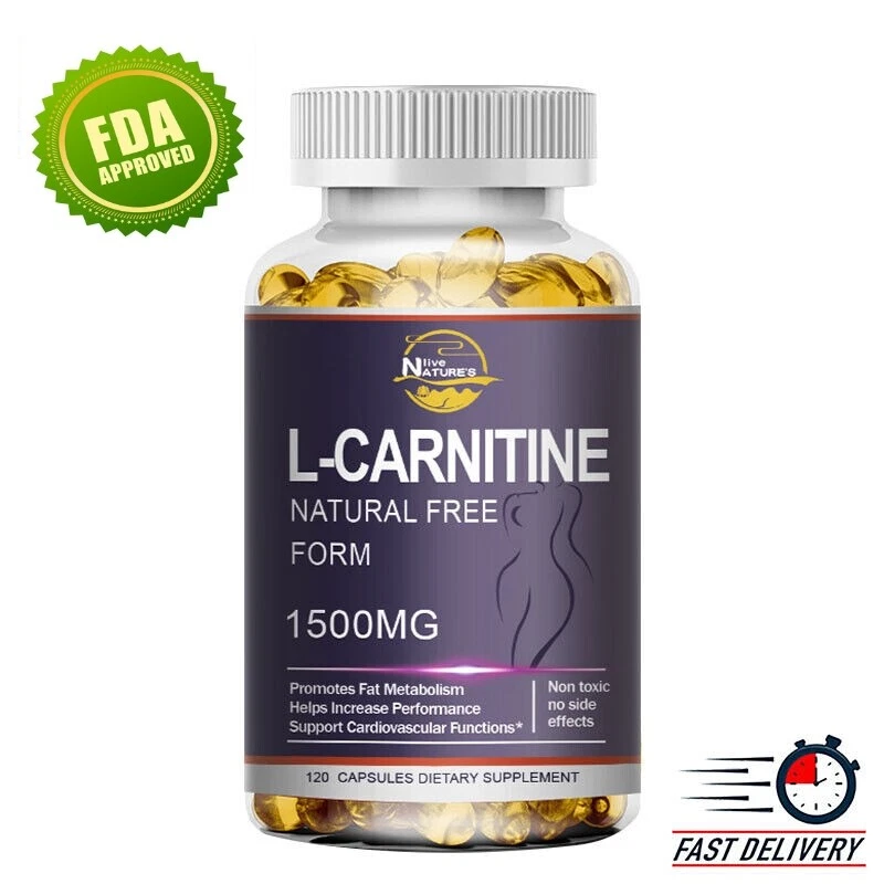 ACETIL L-CARNITINA 1500MG FORTE PERDA DE PESO SUPLEMENTO QUEIMADOR DE GORDURA 120 CÁPSULAS - Imagem 1 de 4