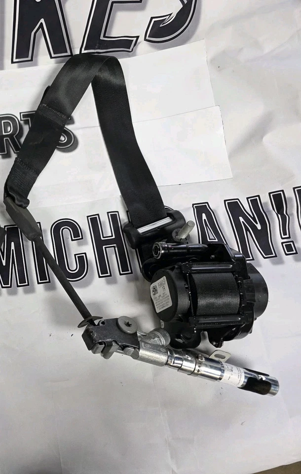 Ford Mustang 2018-2023 cupé, cinturones de seguridad negros con pretensor, pasajero derecho Foto 1 de 1