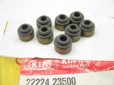 (8) Tapas de sellado de aceite de vástago de válvula de motor originales nuevas para Kia 2222423500 Foto 1 de 3