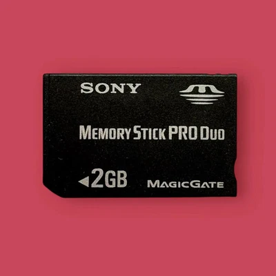 Vintage Sony Memory Stick Pro Duo, 2 GB, Made in Japan - Image 1 of 4