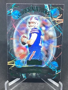 668E Panini Contenders Supernatural 2022 verde Josh Allen Buffalo Bills #SN-JAL - Imagen 1 de 10
