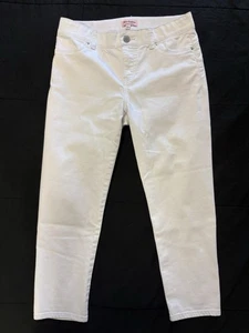 Pantalone donna Juicy Couture bianco Capri taglia 6 (22 pollici cucitura interna) ottime condizioni - Foto 1 di 16