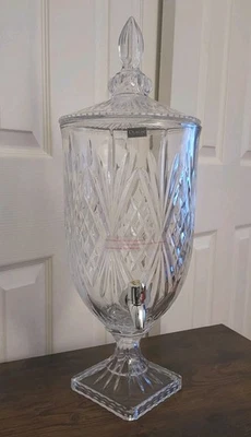 Dispensador de bebidas geladas, coleção de cristal Dublin - 1 galão - 21"H - Imagem 1 de 4