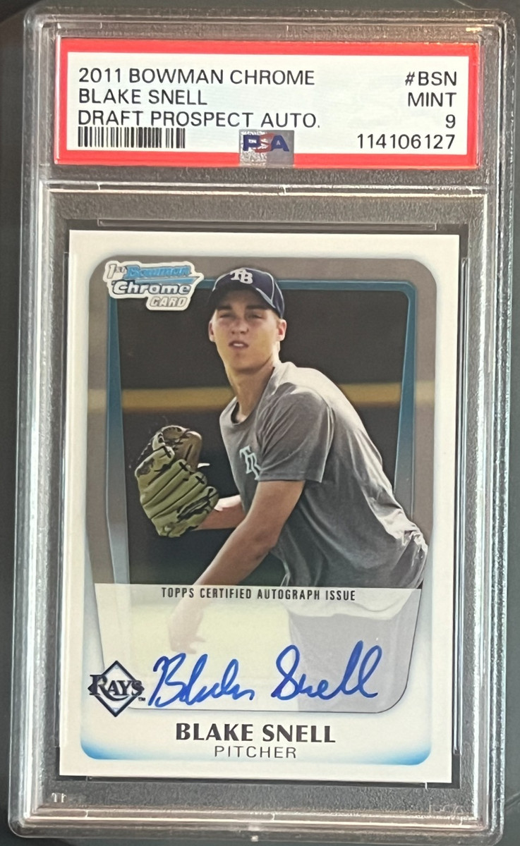 ブレイクスネルtopps bowman chrome auto 1st