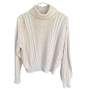 SUÉTER DE PUNTO CUELLO ALTO ESQUINERO CASUAL VINTAGE - Imagen 1 de 6