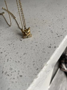 Kate Spade New York So Foxy Pendant Necklace - Gold 16”+3” Extender - Picture 1 of 5