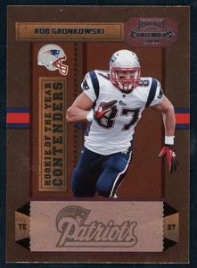 Panini Playoff Contenders 2010 Rob Gronkowski #11 ROY RC Novato del Año - Imagen 1 de 2