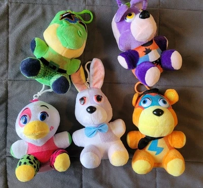 Five Nights At Freddy's 迷你毛绒包夹钥匙扣背包衣架 批量 FNAF  — 第 1/4 张图片