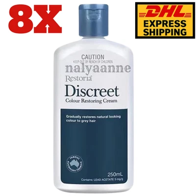 8X Restoria Discreet Hair Cream Gradual Color Restorer for Grey / Gray Hair - image 1 of 4