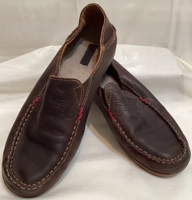 Zapatos informales Olukai para mujer talla 8 color Java oscuro/bronceado Nohea Nubuck. Cuero Foto 1 de 4