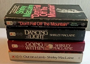 Lot of 4 Shirley MacLaine Paperback Books, Out On A Limb, Dancing In The Light - Picture 1 of 6