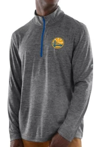 Golden State Warriors Mens Majestic Remain Focused Half Zip Mock Neck Shirt - Picture 1 of 5