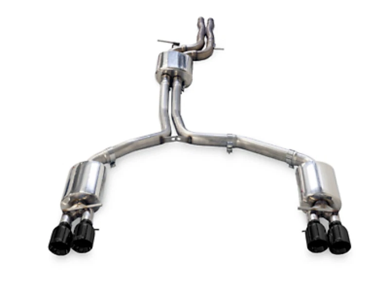 Выхлопная труба AWE Touring Edition с четырьмя выпускными отверстиями цвет Diamond Black подходит для Audi A6 Quattro 16–18 годов выпуска - Изображение 1 из 4